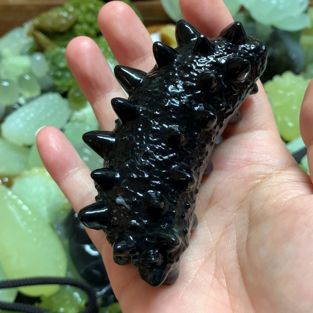 岫玉未镶嵌手把手把