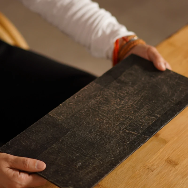 诧寂风大漆木质茶盘长款干泡茶盘