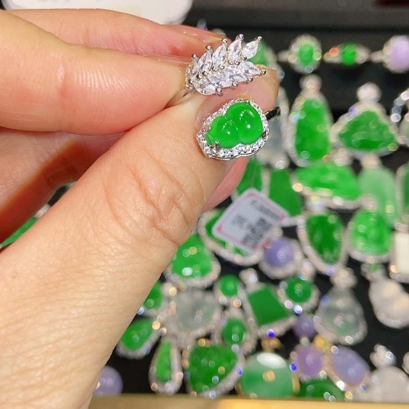 【闪购商品】翡翠戒指未镶嵌天然翡翠