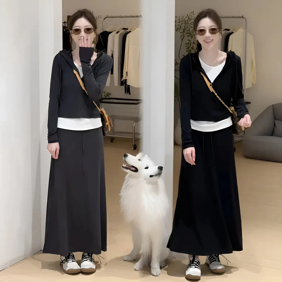 2025早秋时尚通勤出游穿搭新款韩系百搭显瘦简约宽松休闲套装女