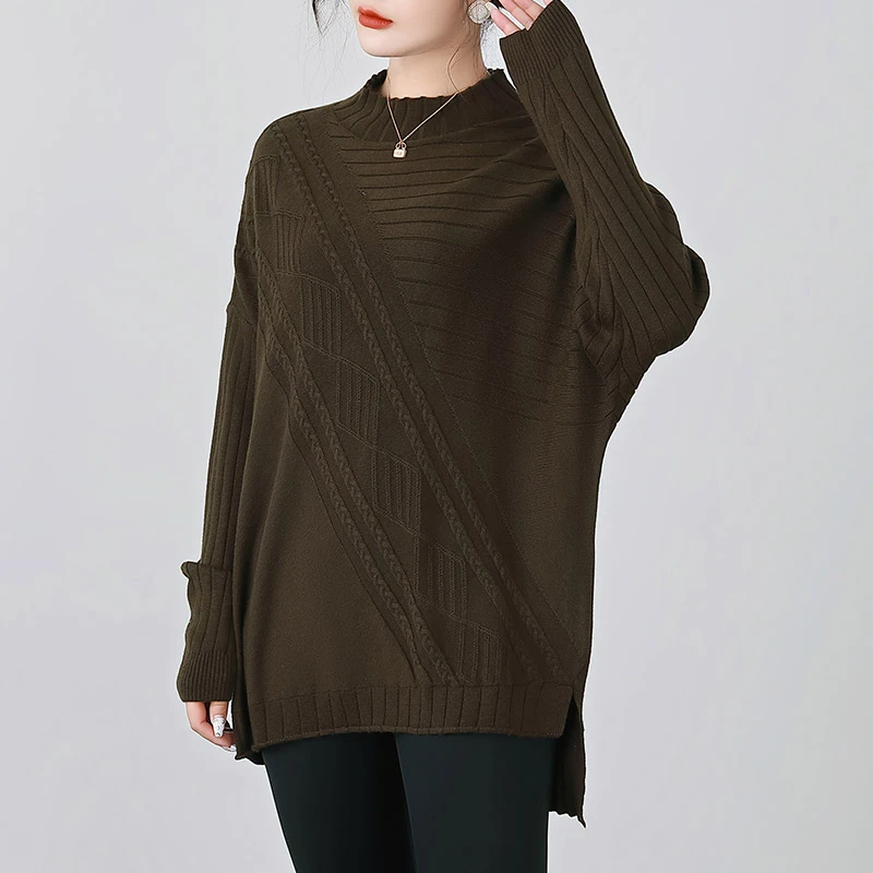 慵懒风针织毛衣微MM春季修身高级感MY2208