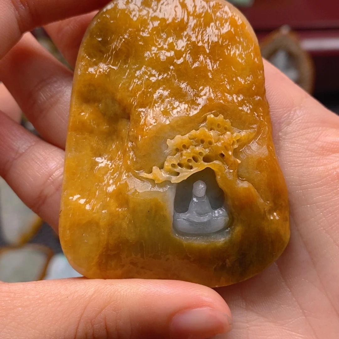 顶***！定制翡翠未镶嵌天然缅料a货翡翠