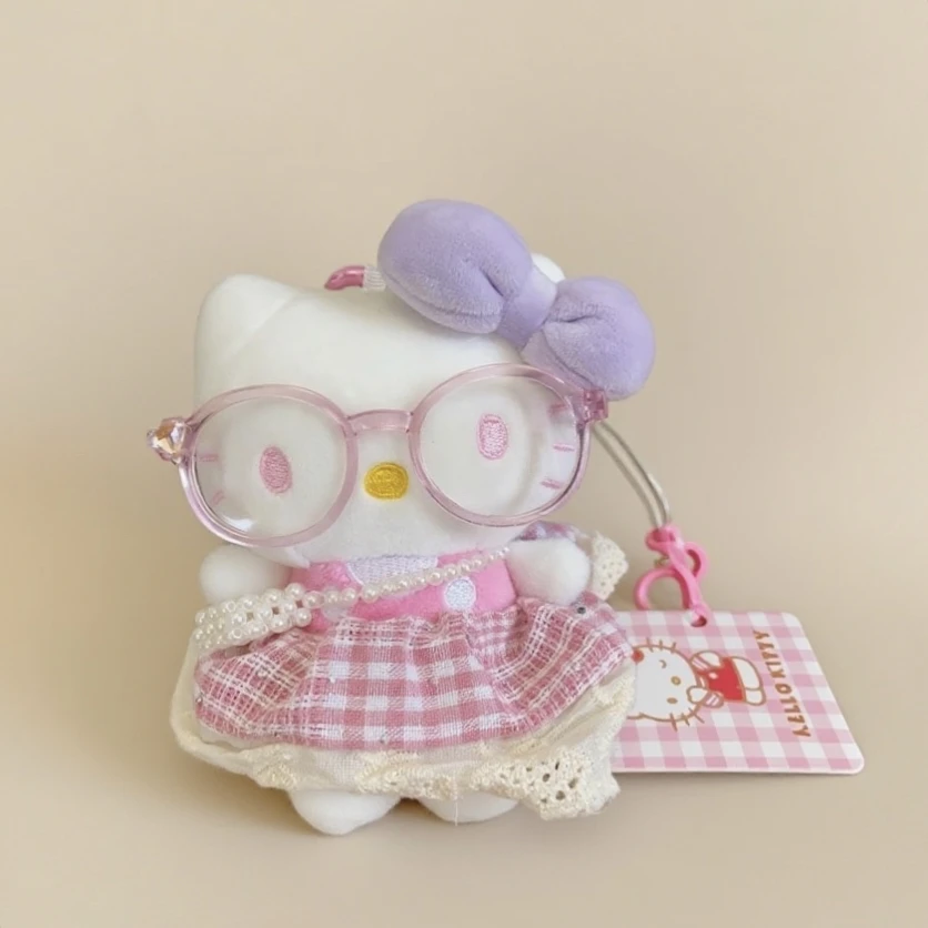 正版三丽鸥hellokitty包包挂件粉黛喵喵可爱毛绒包挂公仔挂饰礼物