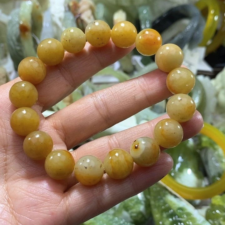 未镶嵌岫玉手链卡12