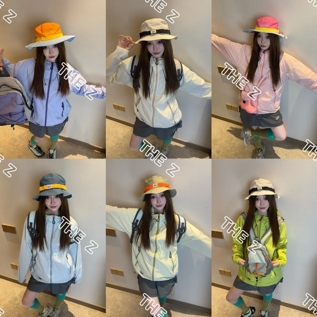 【小冰皮3.0升级版黑胶帽檐防晒风壳】防紫外线梭织时尚防晒