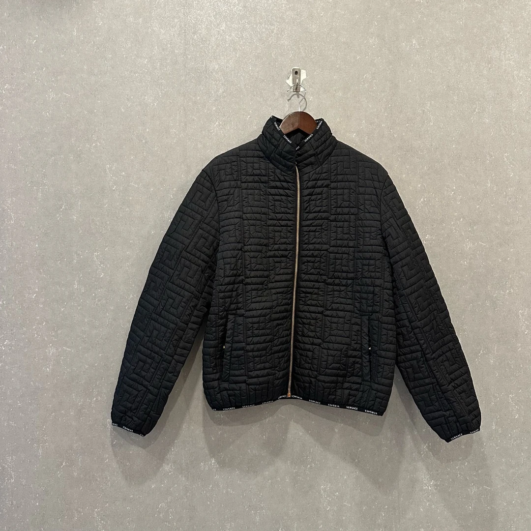 VERSACE 范思哲 字母刺绣立领拉链长袖夹克外套 50码/99新/003157