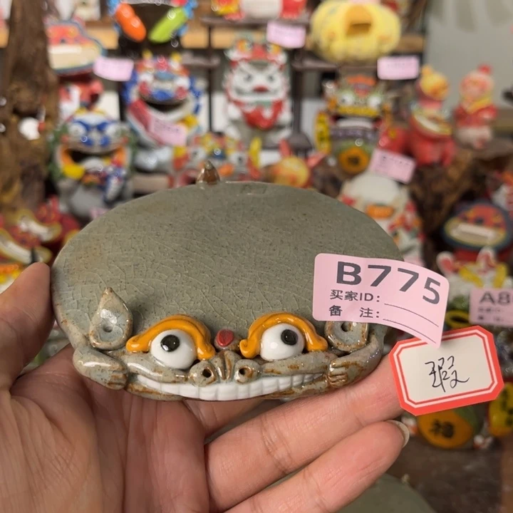 泥塑纯手工茶宠摆件