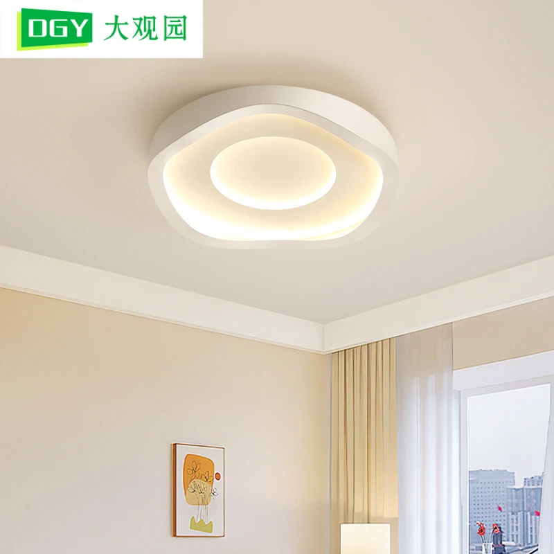 奶油风吸顶灯卧室灯现代简约2025年新款护眼儿童房吸顶灯中山灯具