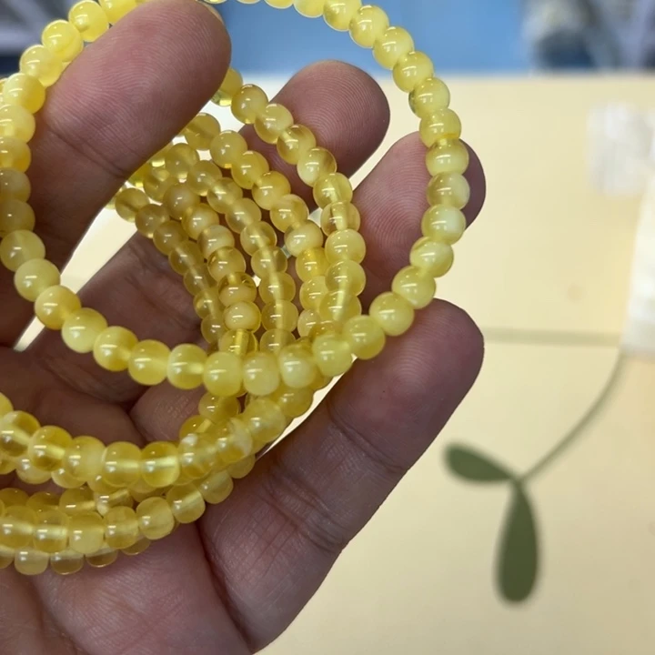 吊坠白玉菩提黄色3602