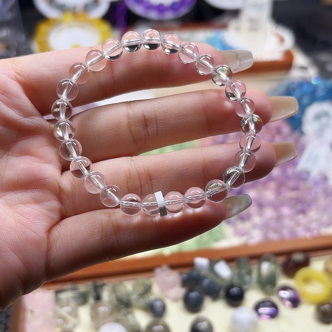 水晶手链未镶嵌白水6.6