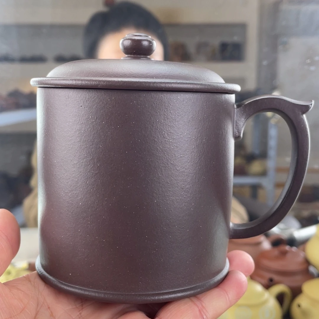 茶壶紫砂大水潭底槽清手磨料全手工盖杯320cc