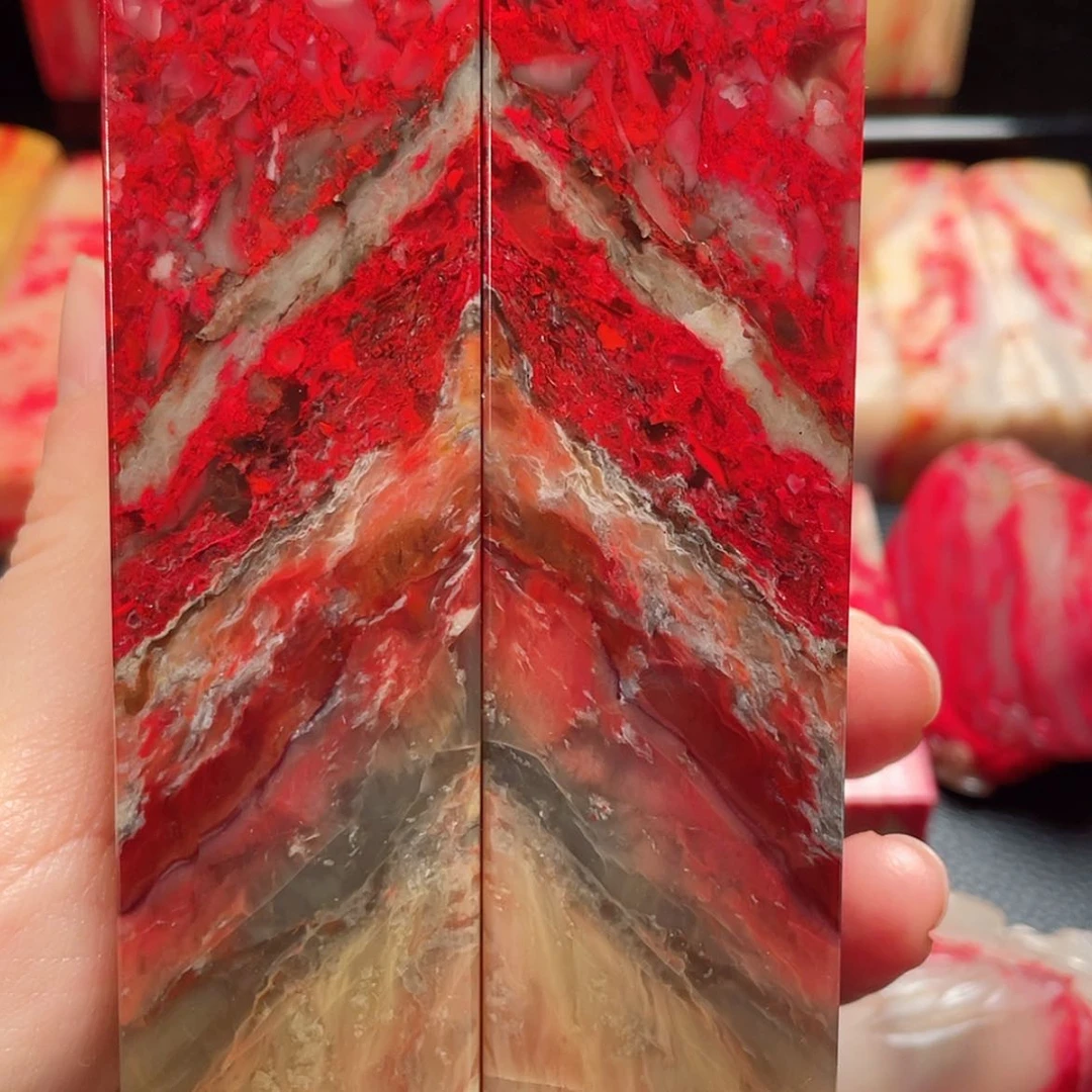 【闪购商品】昌化鸡血石小***发邵氏鸡血石