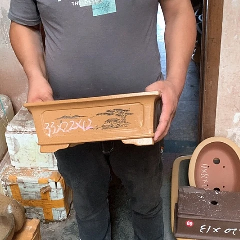 紫砂花盆手工艺品