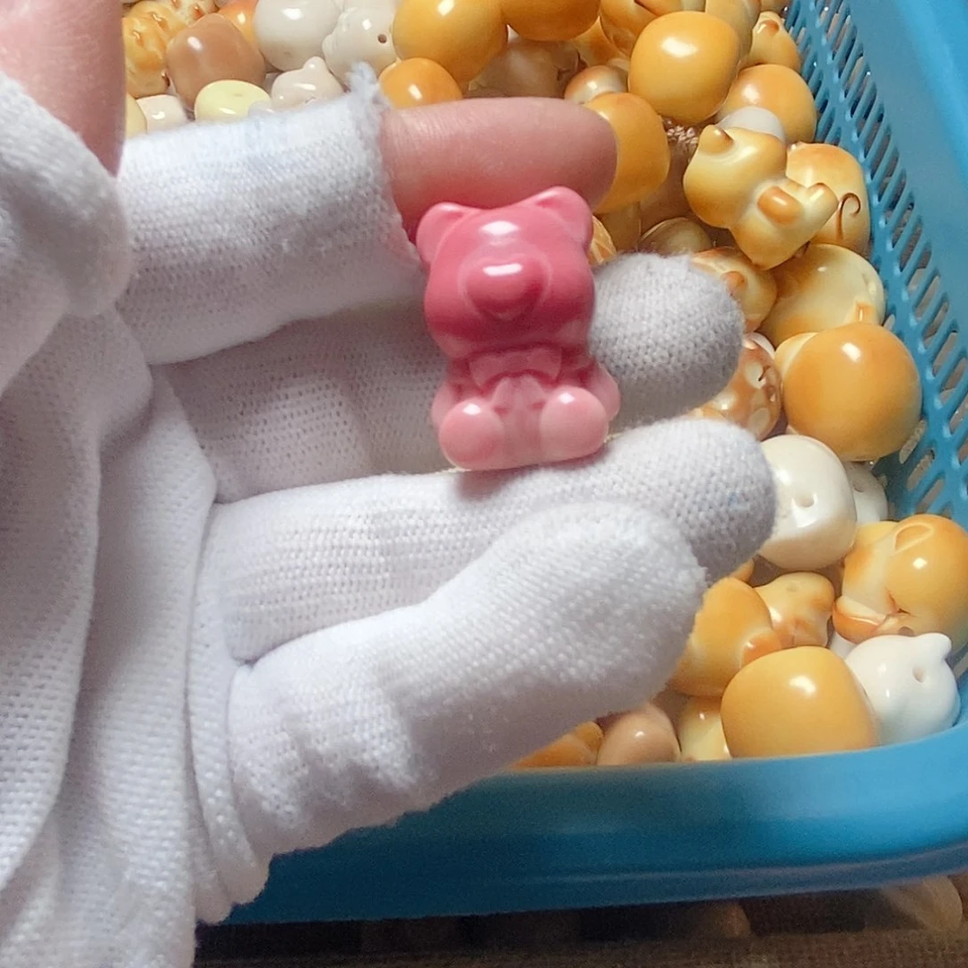 文玩核桃手串l**y粉色渐变小熊全品