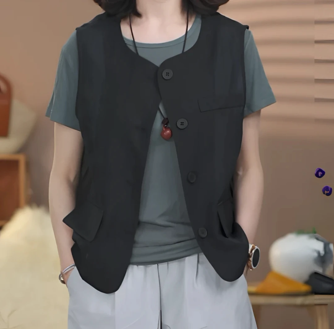 【DG】2025新款夏季时尚潮流百搭宽松气质文艺显瘦薄款马甲
