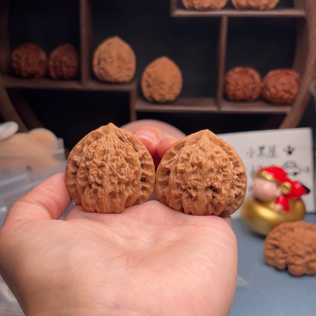 吊坠文玩核桃盘龙虎头 39-36-38 编号6007