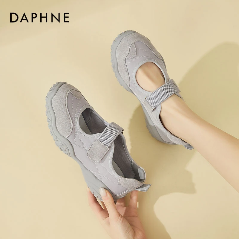 达芙妮玛丽珍女鞋芭蕾鞋运动鞋女2025夏季新款透气休闲防滑妈妈鞋