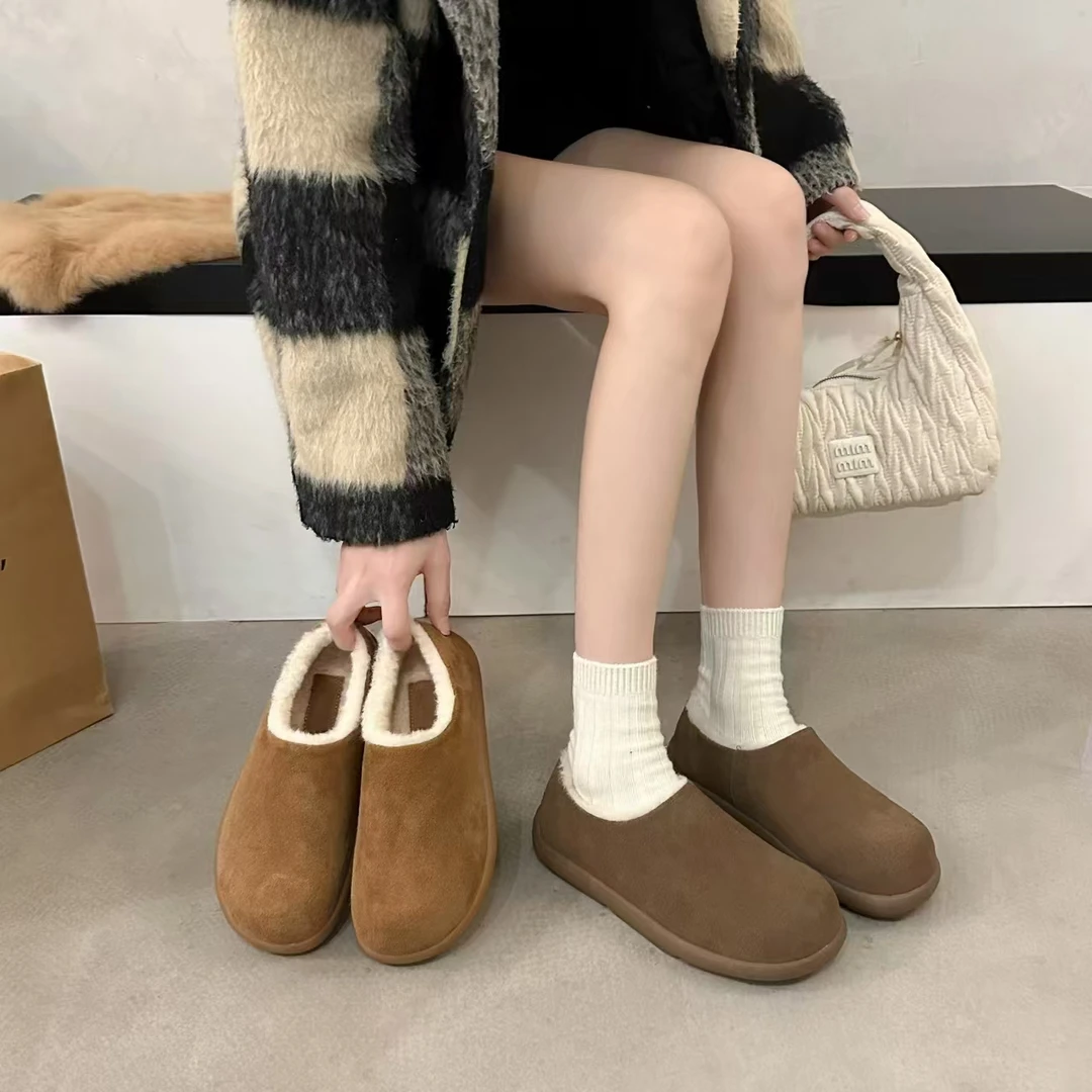 9965新款圆头软底舒适百搭加厚时尚小土豆勃肯鞋