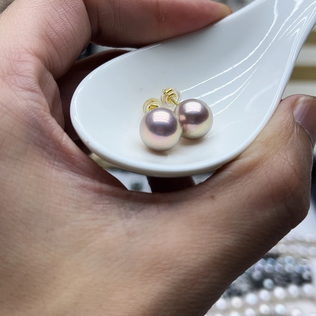 淡水珍珠耳饰未镶嵌