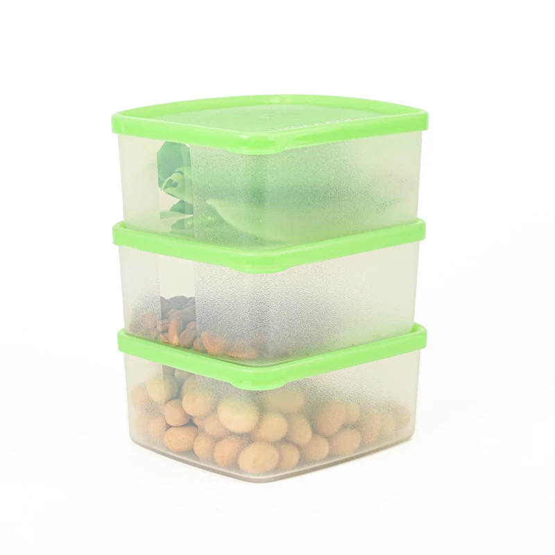 特百惠400ML便携水果保鲜盒 冰箱密封冷藏盒 干货零食储藏收纳盒