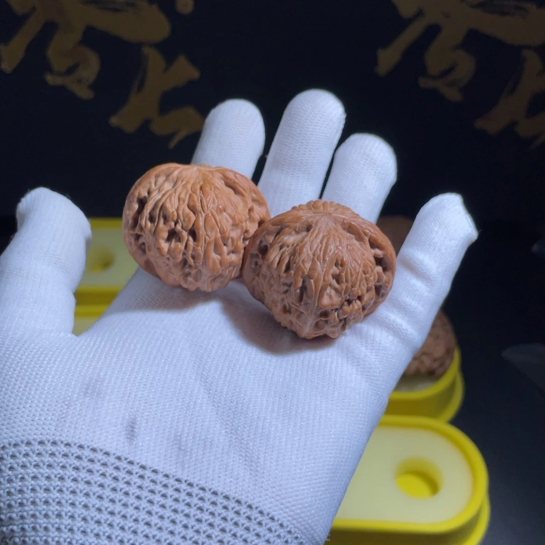 文玩核桃把件华****育2号正磨