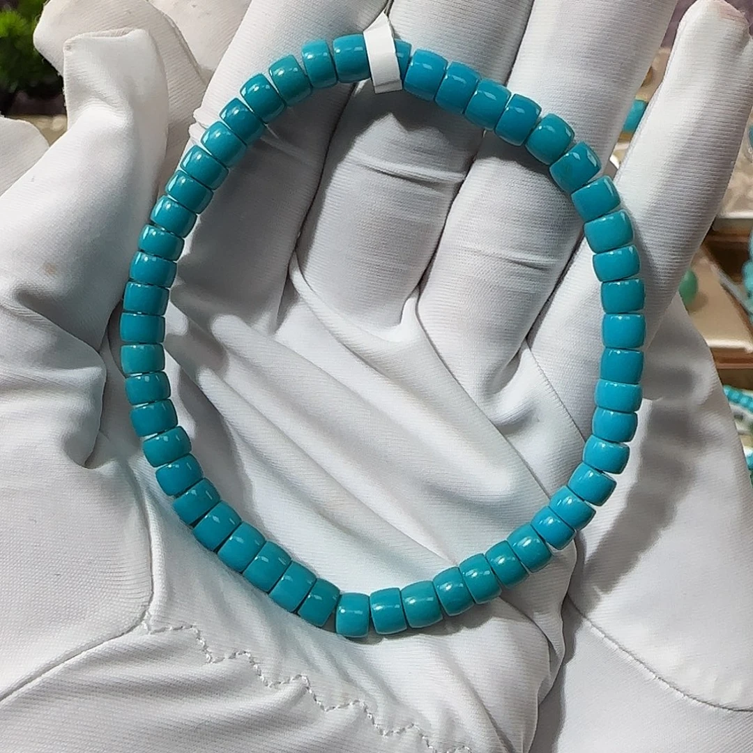 绿松石未镶嵌5mm➕直切手串