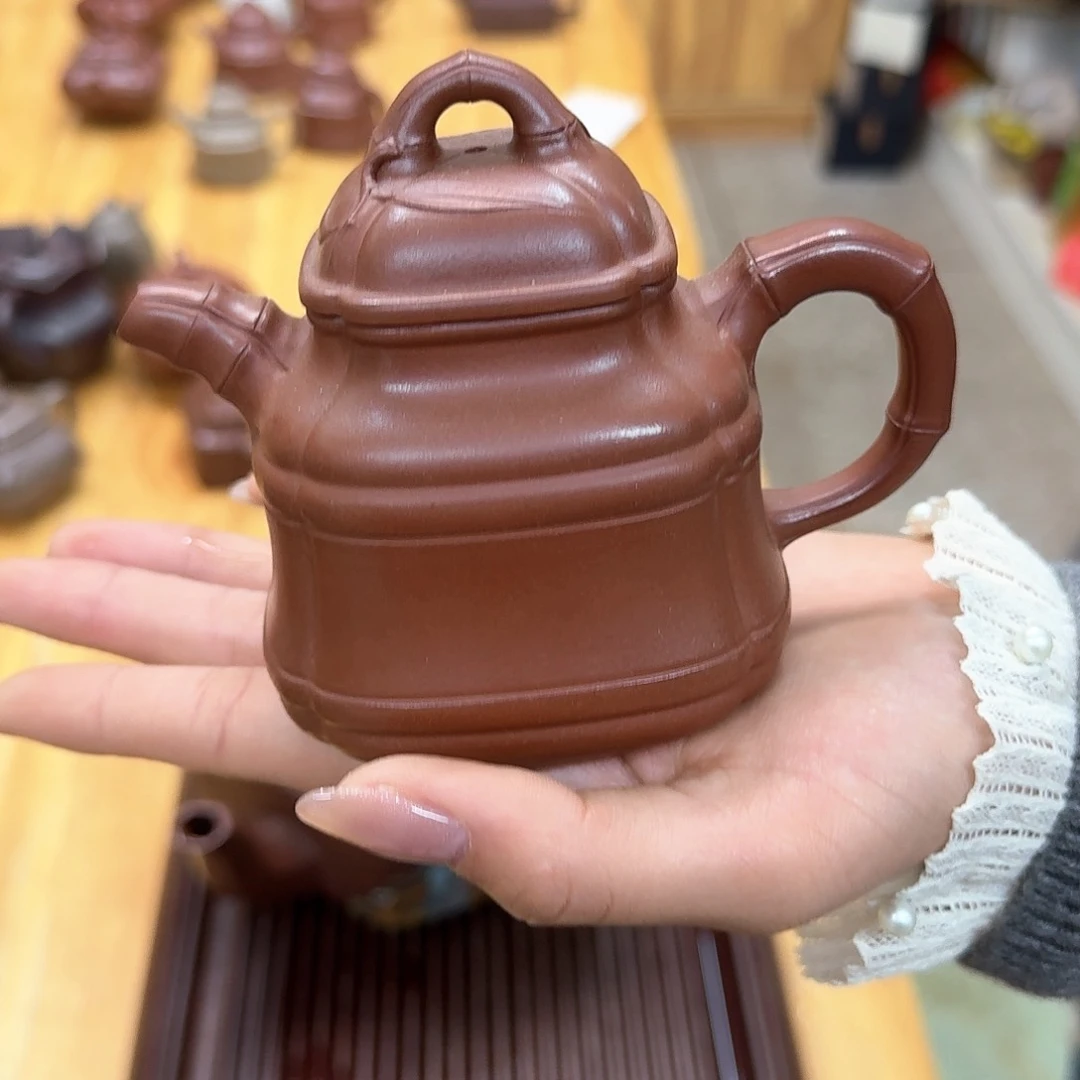 紫砂茶壶紫砂壶四方竹鼎230cc