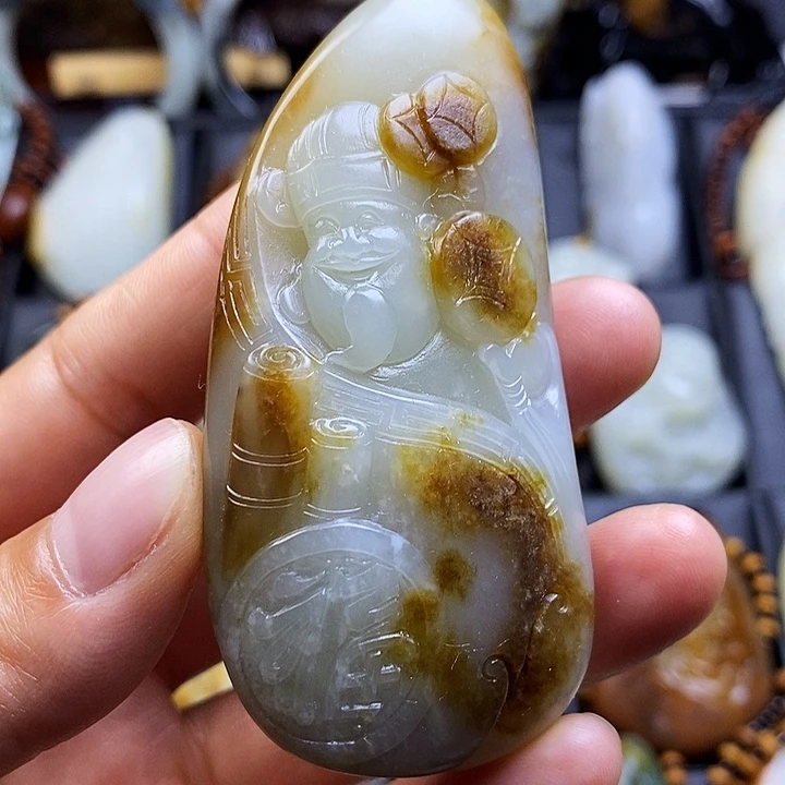 和田玉未镶嵌挂件