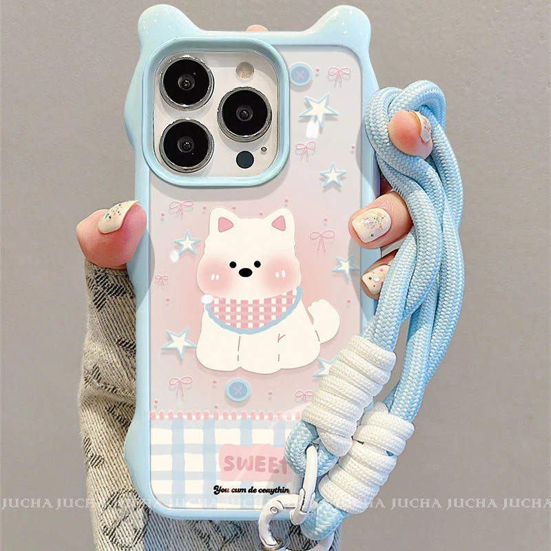 可爱西高地适用苹果16手机壳新款华为mate70小众荣耀200网红爆款