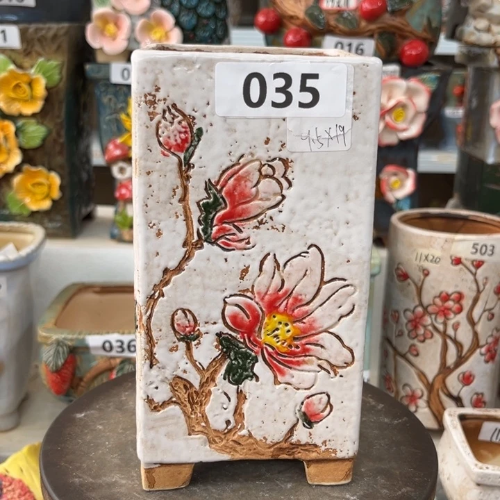 紫砂花盆粗陶材质多肉花盆