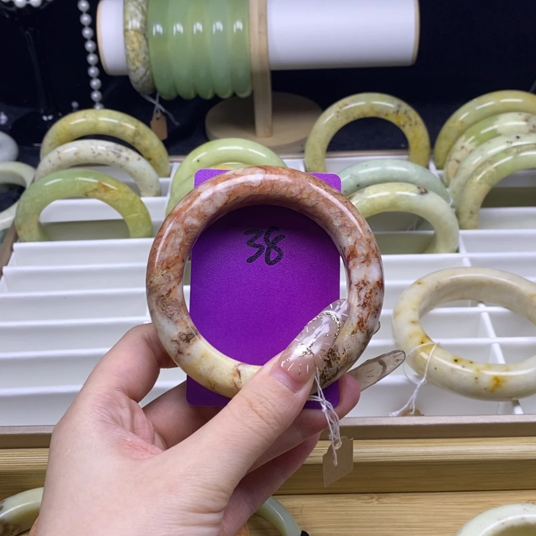 蛇纹石玉未镶嵌手镯57.5