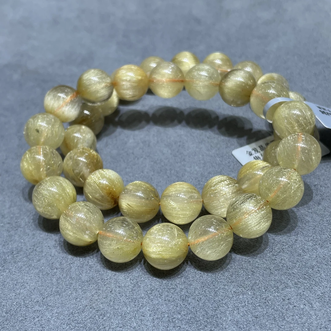 【书记甄选】天然金发晶单圈手链 多样性发一件 约11mm GCK1034