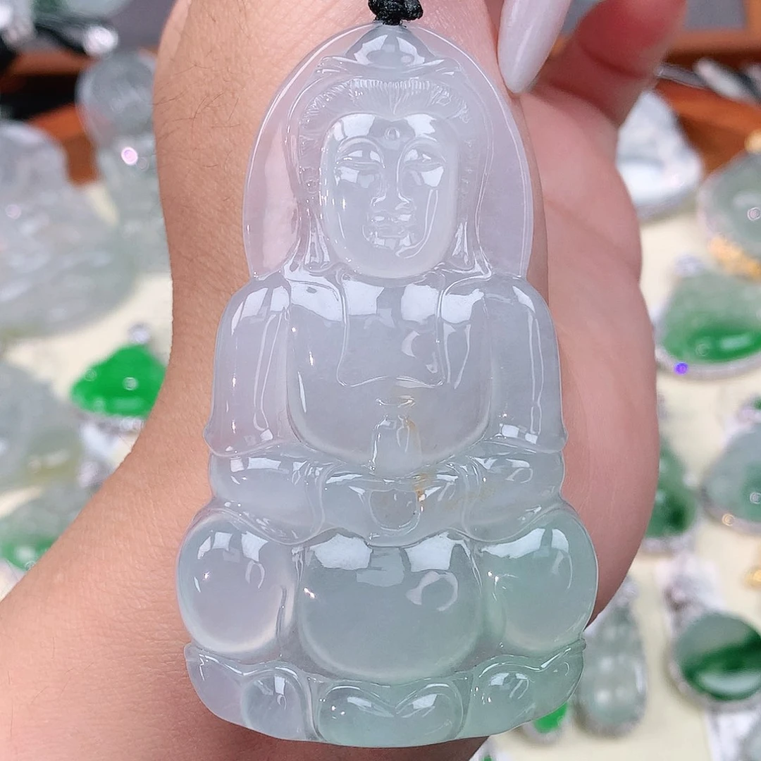 颈饰未镶嵌翡翠观音