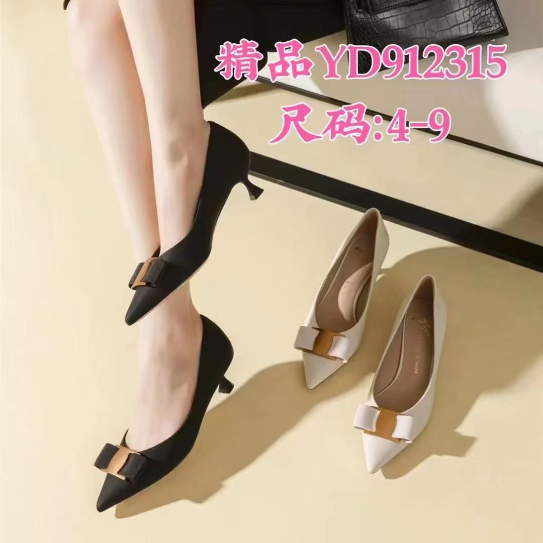 朱朱家正品新品舒适小矮跟时尚大气甜美淑女高品质单鞋912315