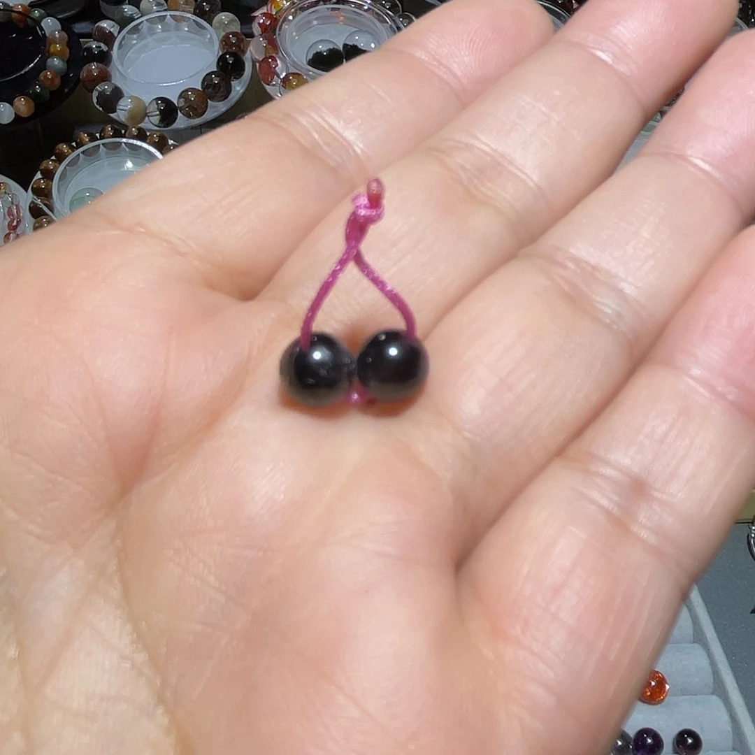 水晶未镶嵌吊坠(不含链)黑银钛单珠