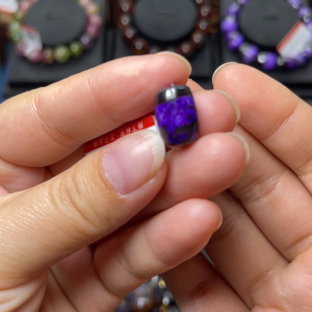 苏纪石（舒俱来）未镶嵌手链舒俱来桶珠