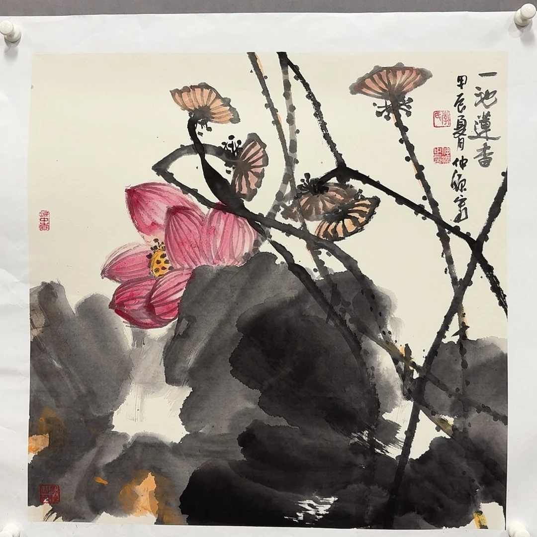 国画亲笔手绘放心去藏