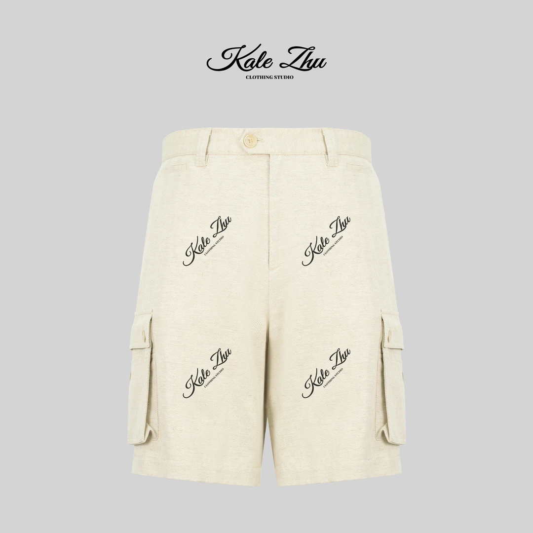 【KALE ZHU】休闲宽松工装口袋百慕大短裤 KZZA1K348