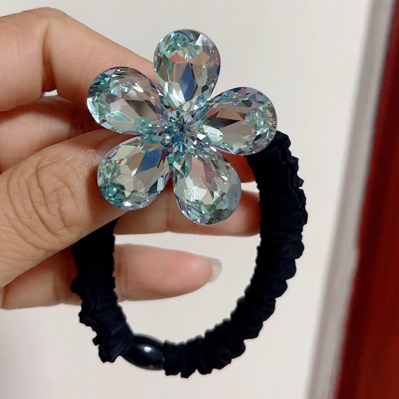 新款花朵头绳高马尾丸子头头绳0709