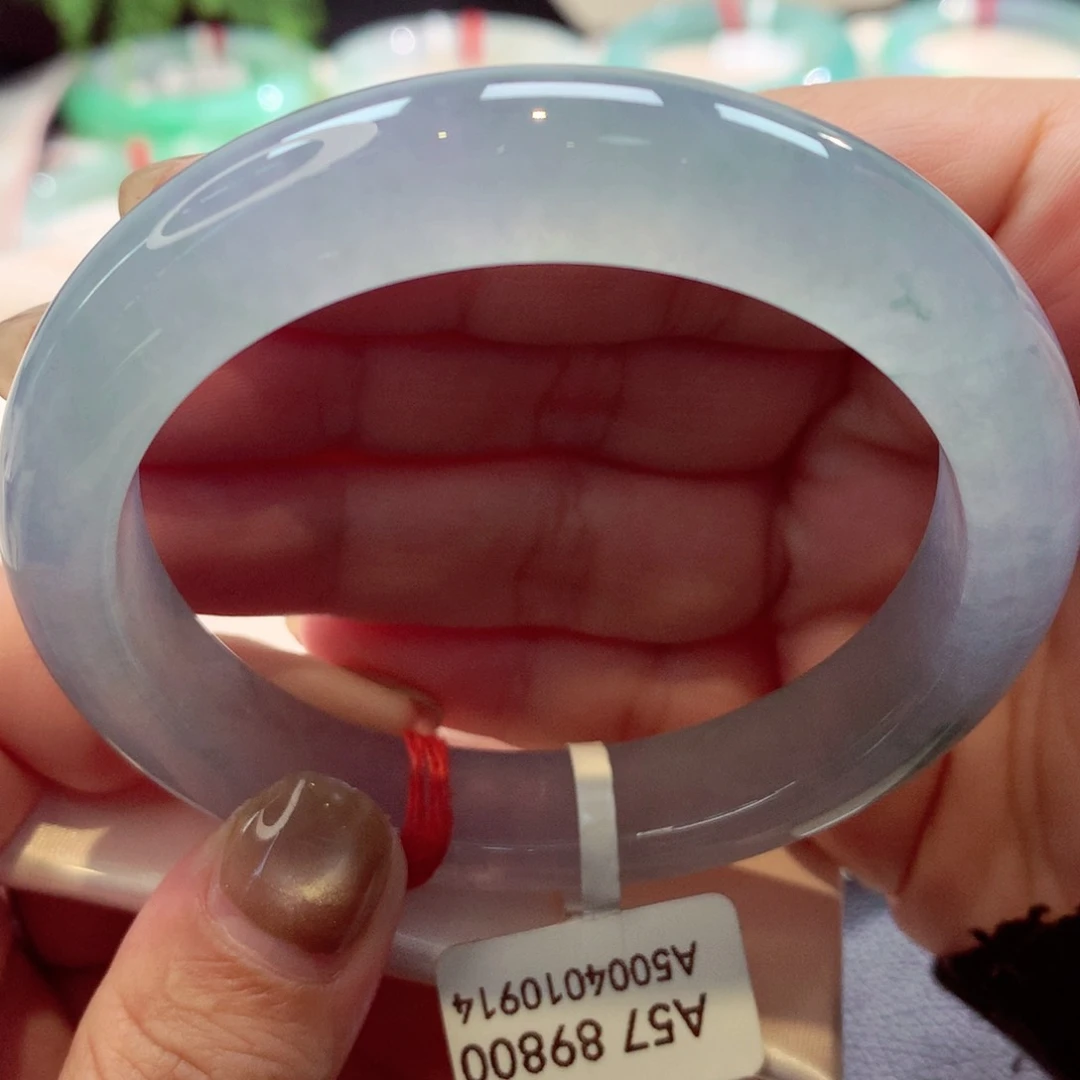 未镶嵌手镯翡翠冰胶马卡龙19号11