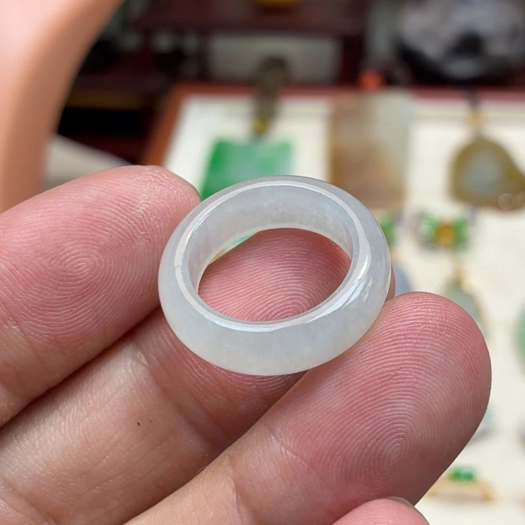 翡翠未镶嵌戒圈14＃