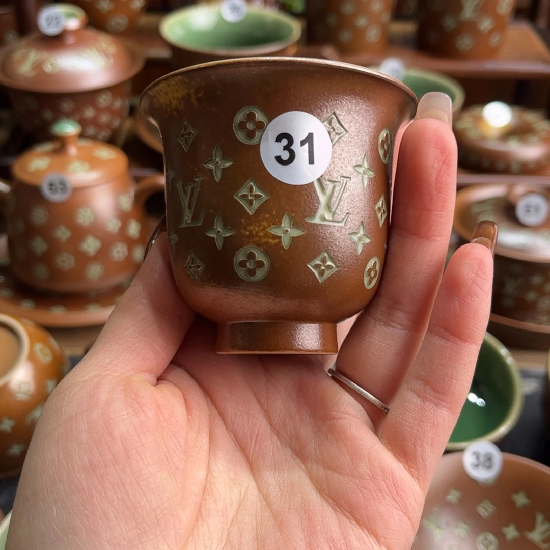 辣***子草木灰老花手工杯