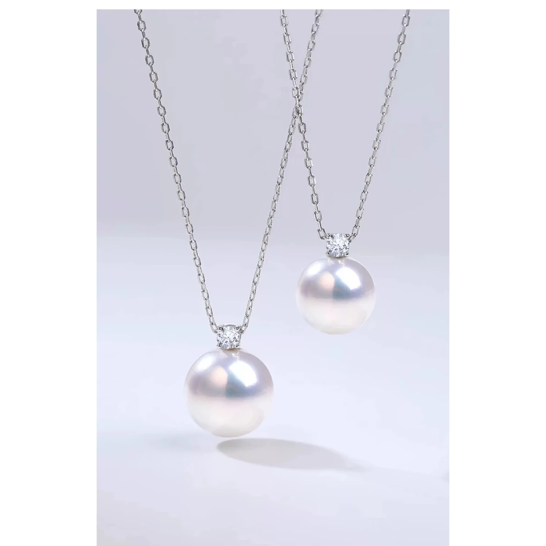 Ben.S本饰纯天然淡水珍珠戴妃钻纯银项链气质翻倍经典款A400