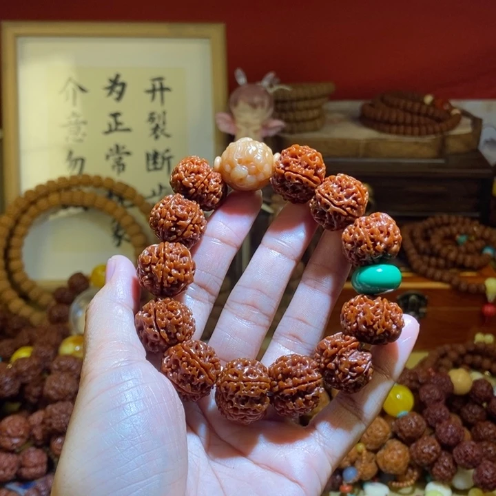 吊坠金刚菩提196玉化貔貅绿扣