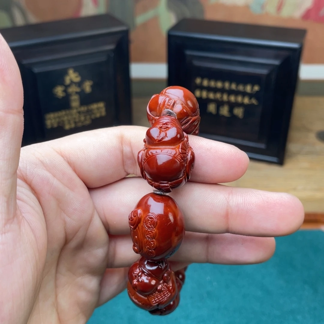 橄榄核手串海派财神表弟回血