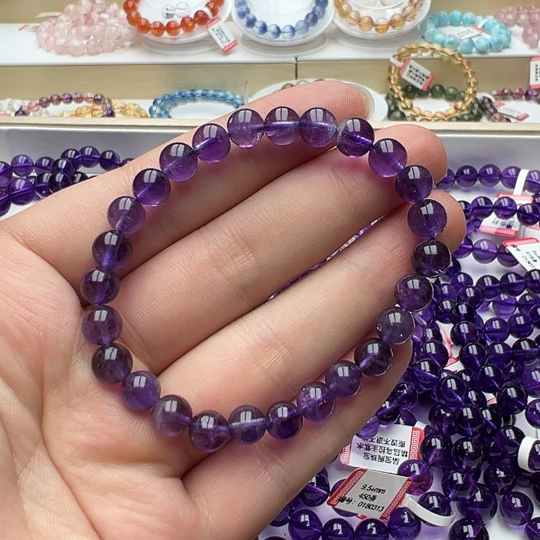 紫晶手链未镶嵌娜*乌拉圭紫水晶