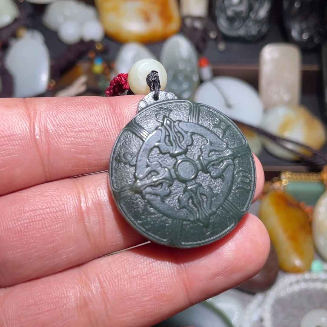 和田玉未镶嵌吊坠(不含链)