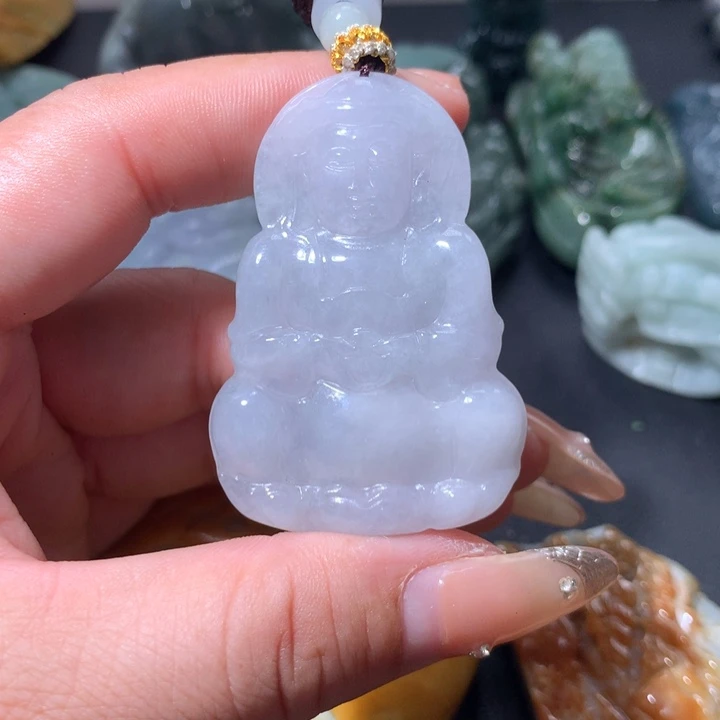 翡翠未镶嵌颈饰保真天然A货翡翠