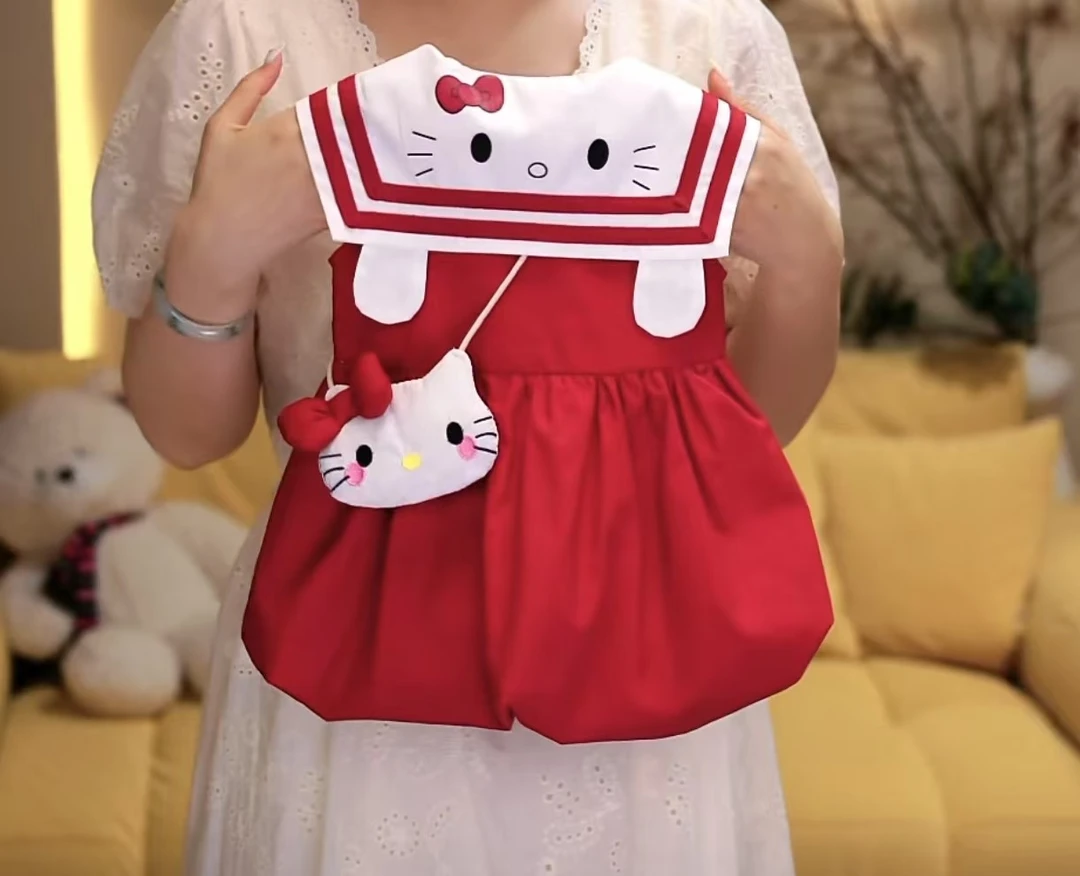卡通动漫夏季卡通风薄款套装女宝时尚洋气无袖连衣裙夏季女童韩版