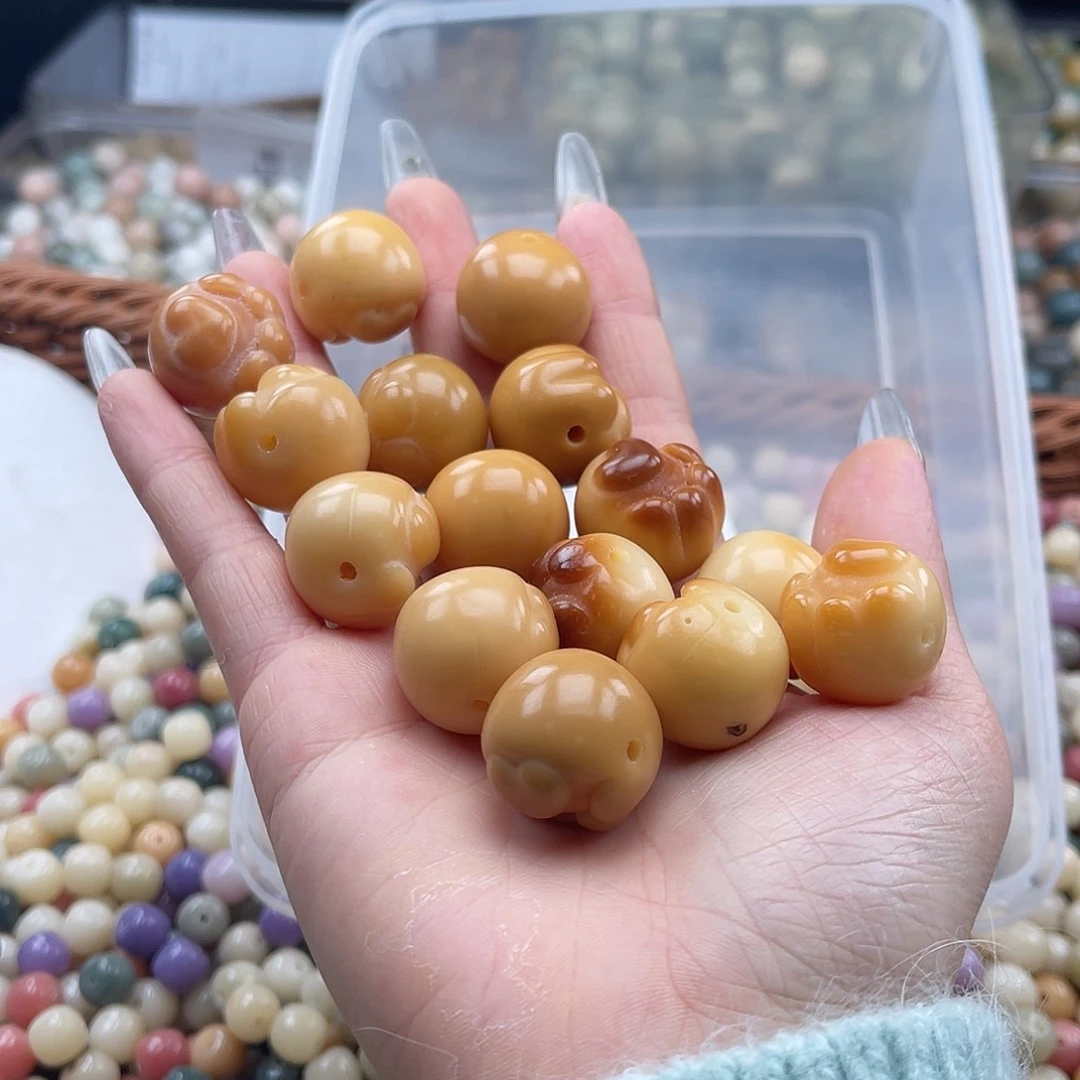 白玉菩提吊坠小**姐b瑕22mm/15颗